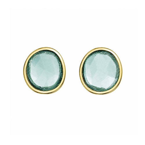 Boucles d'oreilles Love More - Boucles d’oreilles en or 18k et saphirs bleu-vert 58 Facettes GER1041GN_20261007