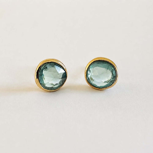 Boucles d'oreilles Love More - Boucles d’oreilles en or 18k et saphirs bleu-vert 58 Facettes GER1041GN_20261007