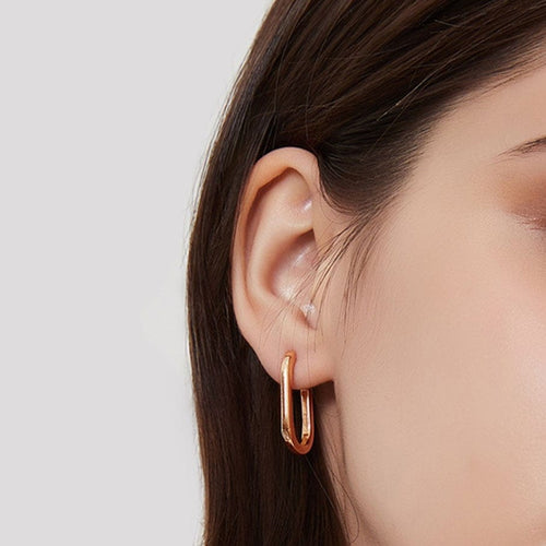 Boucles d'oreilles Jullie - Grandes boucles d’oreilles ovales 58 Facettes SER1016RG_20261007