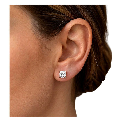 Boucles d'oreilles Boucles d’oreilles en or blanc 750 avec diamants taille brillant, 1,83 ct, certifiés GIA 58 Facettes G4043