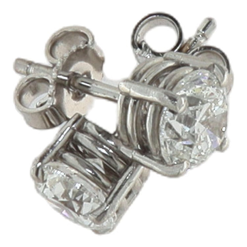 Boucles d'oreilles Boucles d’oreilles en or blanc 750 avec diamants taille brillant, 1,83 ct, certifiés GIA 58 Facettes G4043