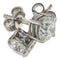 Boucles d'oreilles Boucles d’oreilles en or blanc 750 avec diamants taille brillant, 1,83 ct, certifiés GIA 58 Facettes G4043