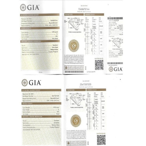 Boucles d'oreilles Boucles d’oreilles en or blanc 750 avec diamants taille brillant, 1,83 ct, certifiés GIA 58 Facettes G4043