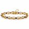 Bracelet Bracelet articulé en or jaune 750‰, saphirs et diamants 58 Facettes 260259R