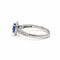 Bague 51 Bague de fiançailles en or blanc 750, saphir et diamants 58 Facettes 260255R