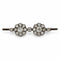 Broche Broche barrette marguerites en or jaune 750 et argent 800 avec diamants 58 Facettes 260254R