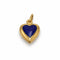 Pendentif Pendentif cœur en or jaune 750 avec émaux bleu et rouge 58 Facettes 260044SP
