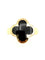 Bague 55 Van Cleef & Arpels Pure Alhambra - Bague en or jaune 18k et onyx 58 Facettes VCA BG 1056
