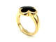Bague 55 Van Cleef & Arpels Pure Alhambra - Bague en or jaune 18k et onyx 58 Facettes VCA BG 1056