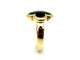 Bague 55 Van Cleef & Arpels Pure Alhambra - Bague en or jaune 18k et onyx 58 Facettes VCA BG 1056