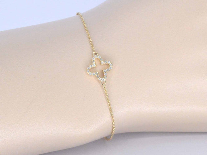 Bracelet Bracelet en or 14 carats (585) avec diamant 58 Facettes 2621