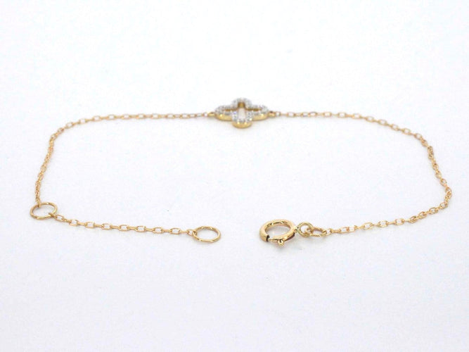 Bracelet Bracelet en or 14 carats (585) avec diamant 58 Facettes 2621