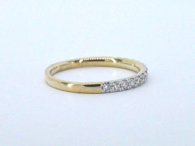Bague 53 Bague en or 14 carats (585) et diamants 58 Facettes 2622