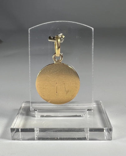 Pendentif Médaille en or 18 carats représentant une Vierge couronnée 58 Facettes 278