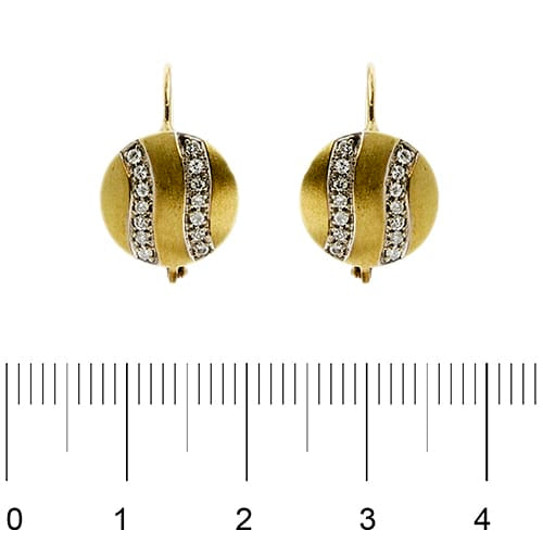 Boucles d'oreilles Boucles d’oreilles - Monachella en or jaune 18 ct et diamants 58 Facettes 38429