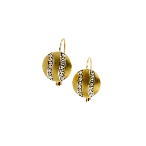 Boucles d'oreilles Boucles d’oreilles - Monachella en or jaune 18 ct et diamants 58 Facettes 38429