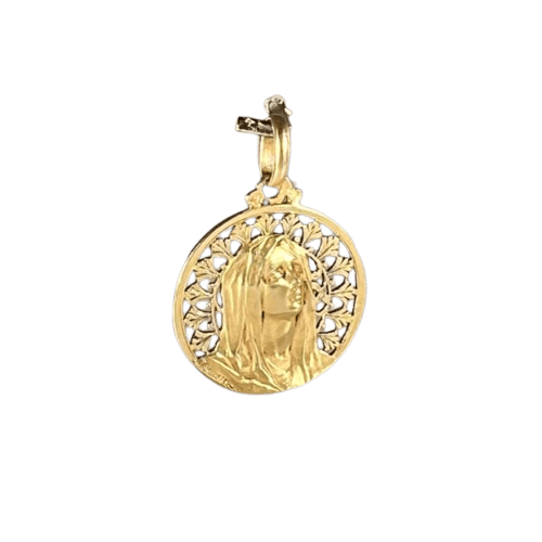Pendentif Dechamps - Médaille ajourée en or 18 carats 58 Facettes 244
