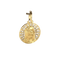 Pendentif Dechamps - Médaille ajourée en or 18 carats 58 Facettes 244