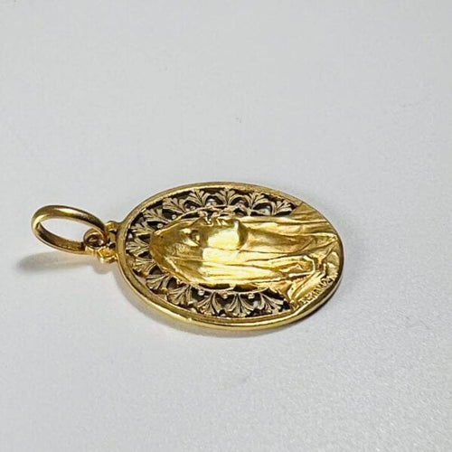 Pendentif Dechamps - Médaille ajourée en or 18 carats 58 Facettes 244