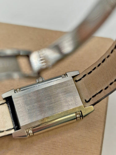 Montre Jaeger-LeCoultre Reverso Lady - Montre à quartz en acier avec diamants 58 Facettes CV-138