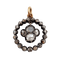 Pendentif Pendentif victorien - Or rose 18k et argent, diamants taille rose, vers 1820 58 Facettes A07817