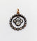 Pendentif Pendentif victorien - Or rose 18k et argent, diamants taille rose, vers 1820 58 Facettes A07817