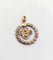 Pendentif Pendentif victorien - Or rose 18k et argent, diamants taille rose, vers 1820 58 Facettes A07817