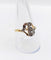 Bague 61 Bague ancienne à fleurs en or 18k et diamants taille rose 58 Facettes A07909