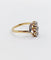 Bague 61 Bague ancienne à fleurs en or 18k et diamants taille rose 58 Facettes A07909