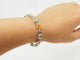 Bracelet Bracelet en or blanc 18 carats, pierres fines, diamants et ambre 58 Facettes 31746