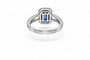 Bague 53 Tanzanite Impériale - Bague en or blanc 18 carats, tanzanite et diamants 58 Facettes F84LP28