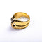 Bague 55 Bague Toi et Moi en or jaune 18k avec saphirs bleus et jaunes 58 Facettes LMB-380