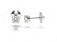 Boucles d'oreilles Éclat Absolu - Boucles d’oreilles en or blanc 18 carats, diamants taille brillant 58 Facettes F80LP26