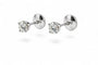 Boucles d'oreilles Éclat Absolu - Boucles d’oreilles en or blanc 18 carats, diamants taille brillant 58 Facettes F80LP26
