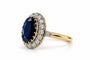 Bague 59 La Pompadour Éternelle - Bague Pompadour en or jaune 18 carats, saphir et diamants 58 Facettes F76LP28