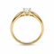 Bague 45.5 Tiffany & Co. Harmony - Bague solitaire en or jaune 18k, 0,19 ct 58 Facettes 26163
