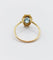 Bague 60 Art déco - Bague en or 18k, aigue-marine et couronne fleurie (vers 1920) 58 Facettes A07910