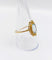 Bague 60 Art déco - Bague en or 18k, aigue-marine et couronne fleurie (vers 1920) 58 Facettes A07910