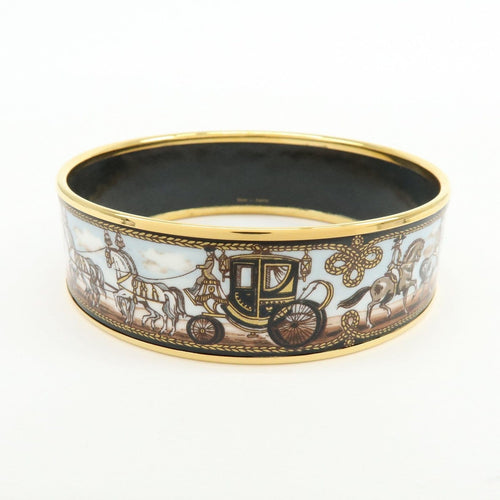 Bracelet Hermès Caleche - Bracelet jonc en émail 58 Facettes gf933isr54