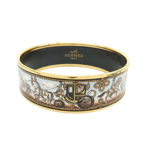 Bracelet Hermès Caleche - Bracelet jonc en émail 58 Facettes gf933isr54