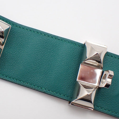 Bracelet Hermès - Bracelet Collier de Chien en cuir vert 58 Facettes i457q46nw6