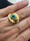 Bague 53 Bague en or jaune 750/1000 avec émeraude 58 Facettes Bague