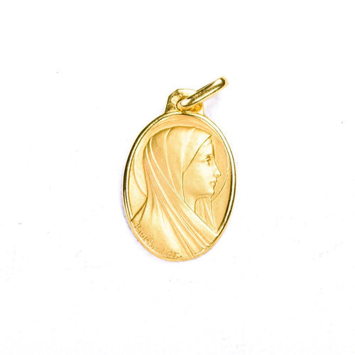 Pendentif Paul Brandt - Médaille religieuse ovale en or jaune 750/1000 58 Facettes LMB-414