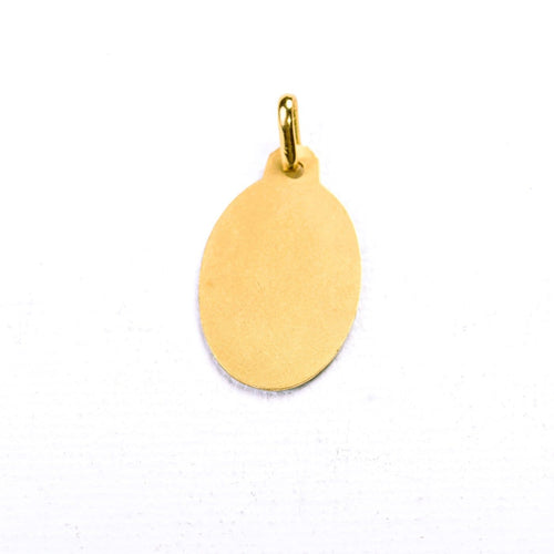 Pendentif Paul Brandt - Médaille religieuse ovale en or jaune 750/1000 58 Facettes LMB-414