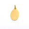 Pendentif Paul Brandt - Médaille religieuse ovale en or jaune 750/1000 58 Facettes LMB-414