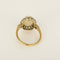 Bague 57 Bague marguerite en or jaune et or gris, opale et diamants taille ancienne 58 Facettes 58FC68