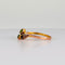 Bague 56 Bague en or rose 18k, péridots taille poire et perles 58 Facettes 2609002