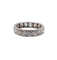 Bague 49 Alliance américaine en platine et diamants, 1,60 ct, vers 1940 58 Facettes A07911