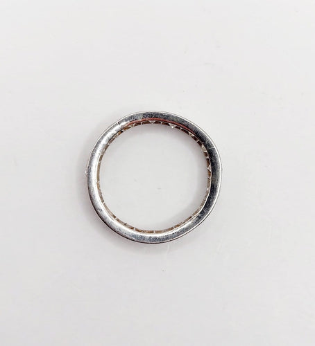 Bague 49 Alliance américaine en platine et diamants, 1,60 ct, vers 1940 58 Facettes A07911