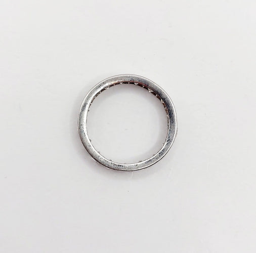 Bague 49 Alliance américaine en platine et diamants, 1,60 ct, vers 1940 58 Facettes A07911
